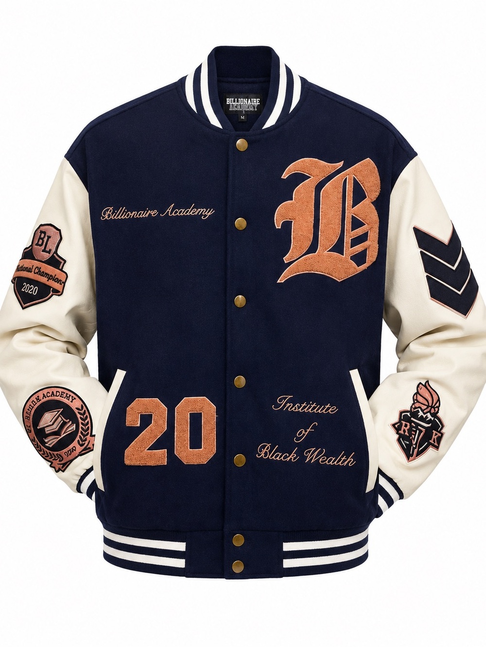 Billionaire Academy Varsity Jacket – Size Medium